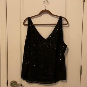 Stunning Loft Sequin Shell NWT